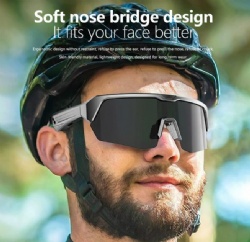 Sporty smart Bluetooth glasses YJ006 for cycling, listening to music, making calls, and protecting against UV rays